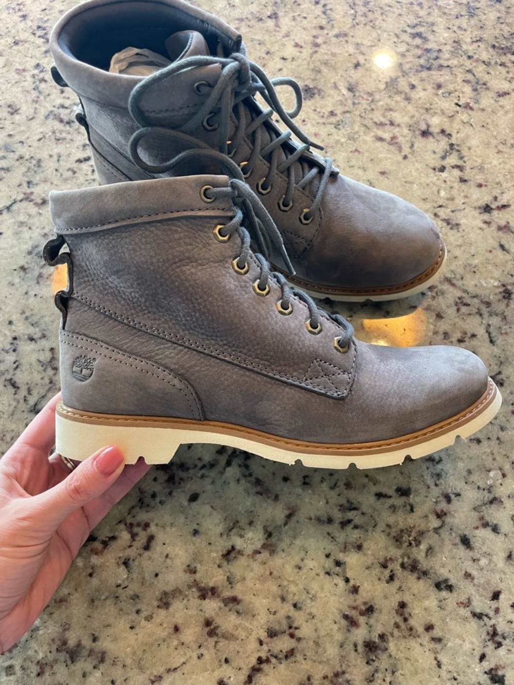 New women’s Timberland “Bramhall 6 inch” waterproof boots in “denim” nubuck 6.5 - Picture 7 of 9